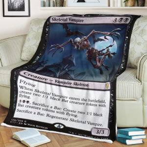 Magic The Gathering Skeletal Vampire Blanket