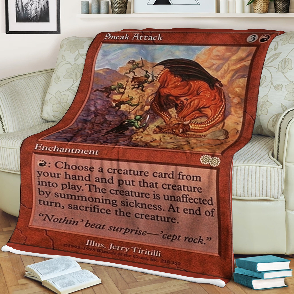 Magic The Gathering Sneak Attack Blanket Magic The Gathering Sneak Attack Blanket