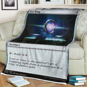 Magic The Gathering Sol Ring Blanket