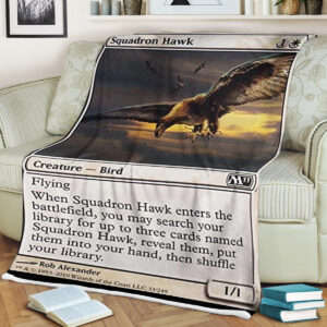 Magic The Gathering Squadron Hawk Blanket