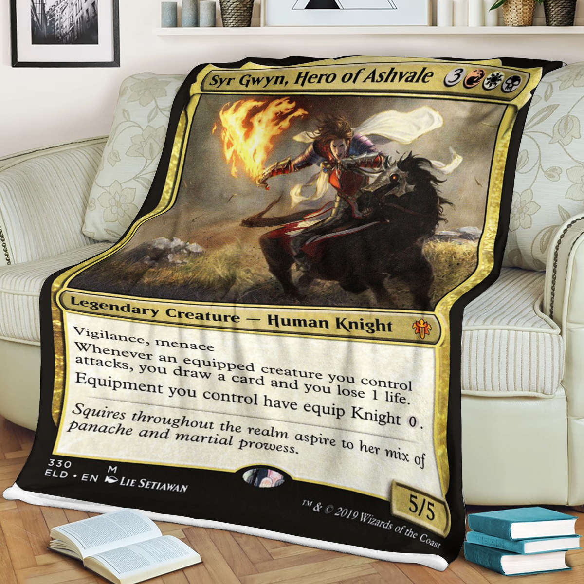 Magic The Gathering Syr Gwyn Hero Of Ashvale Sherpa Blanket Magic The Gathering Syr Gwyn Hero Of Ashvale Sherpa Blanket