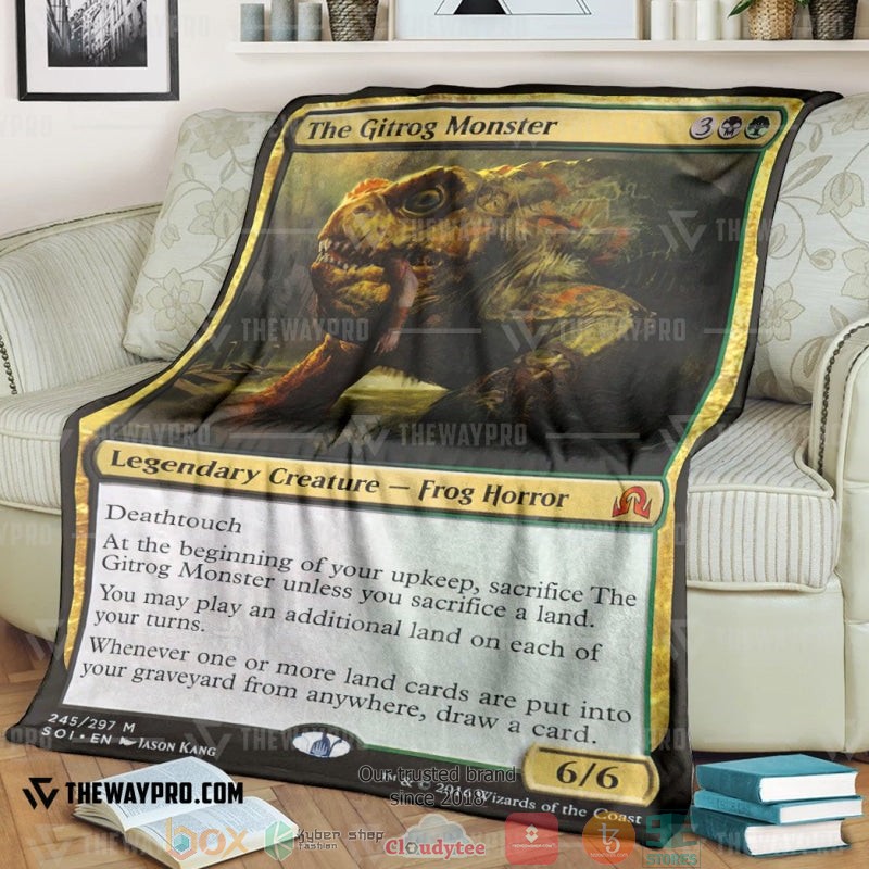 Magic The Gathering The Gitrog Monster Soft Blanket Magic The Gathering The Gitrog Monster Soft Blanket