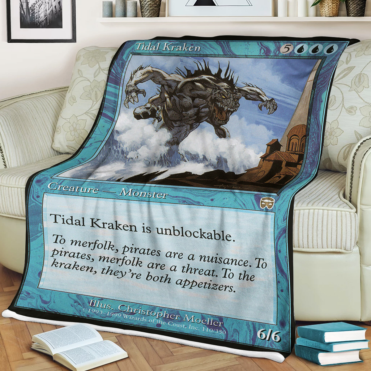 Magic The Gathering Tidal Kraken Blanket Magic The Gathering Tidal Kraken Blanket
