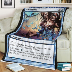 Magic The Gathering Vanishment Sherpa Blanket
