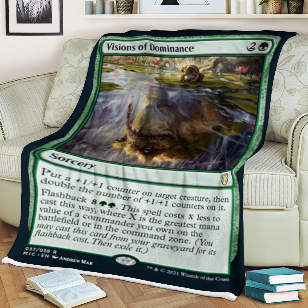 Magic The Gathering Visions Of Dominance Blanket Magic The Gathering Visions Of Dominance Blanket