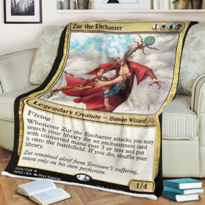 Magic The Gathering Zurthe Enchanter Sherpa Blanket