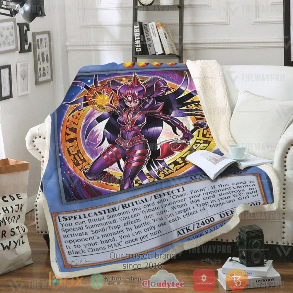 Magician Girl Of Black Chaos Max Custom Soft Blanket Magician Girl Of Black Chaos Max Custom Soft Blanket