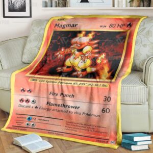 Magmar Evolutions Pokemon Blanket