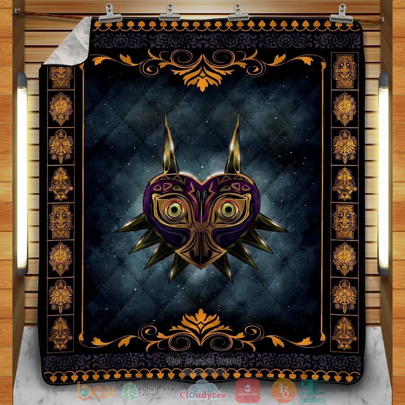 Majoras Mask Quilt Blanket Majoras Mask Quilt Blanket