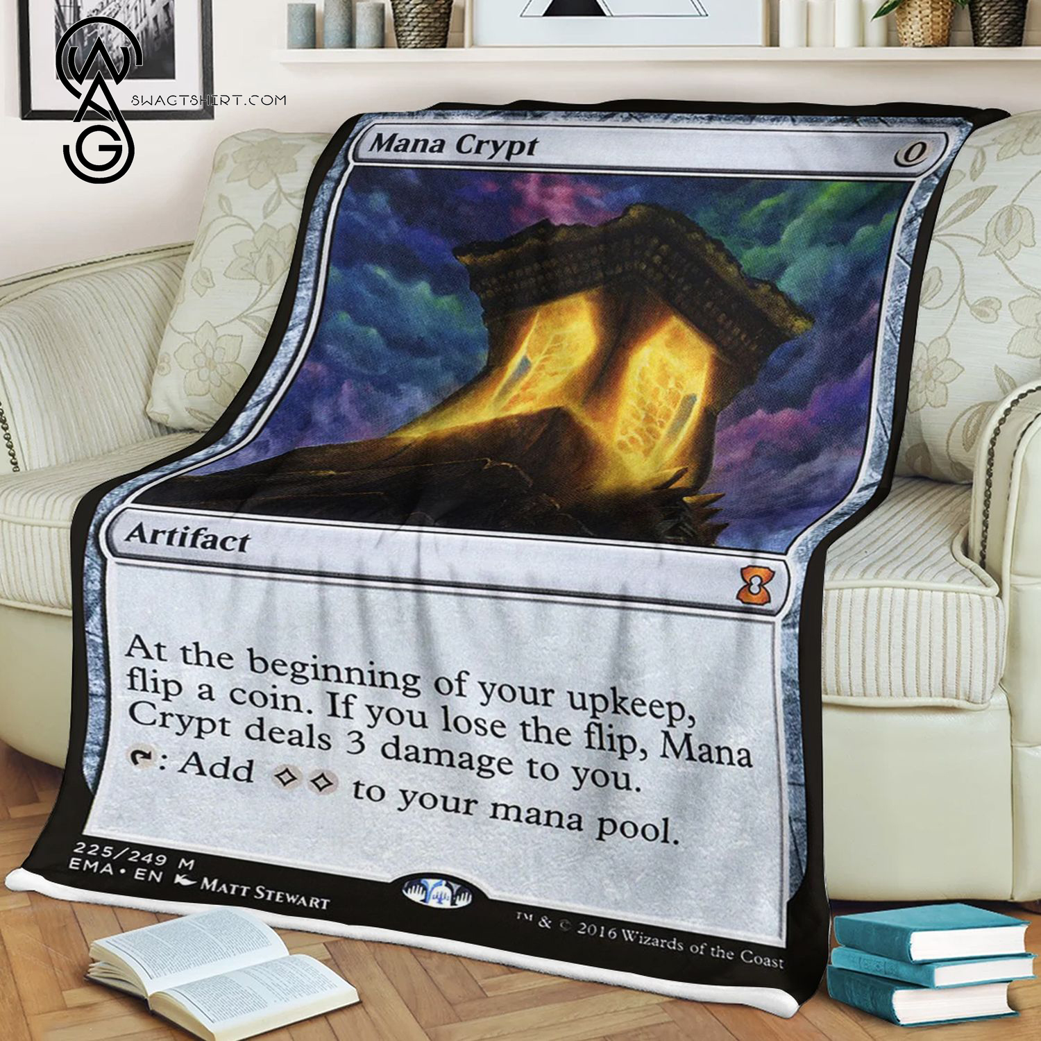 Mana Crypt Game Magic The Gathering Blanket Mana Crypt Game Magic The Gathering Blanket