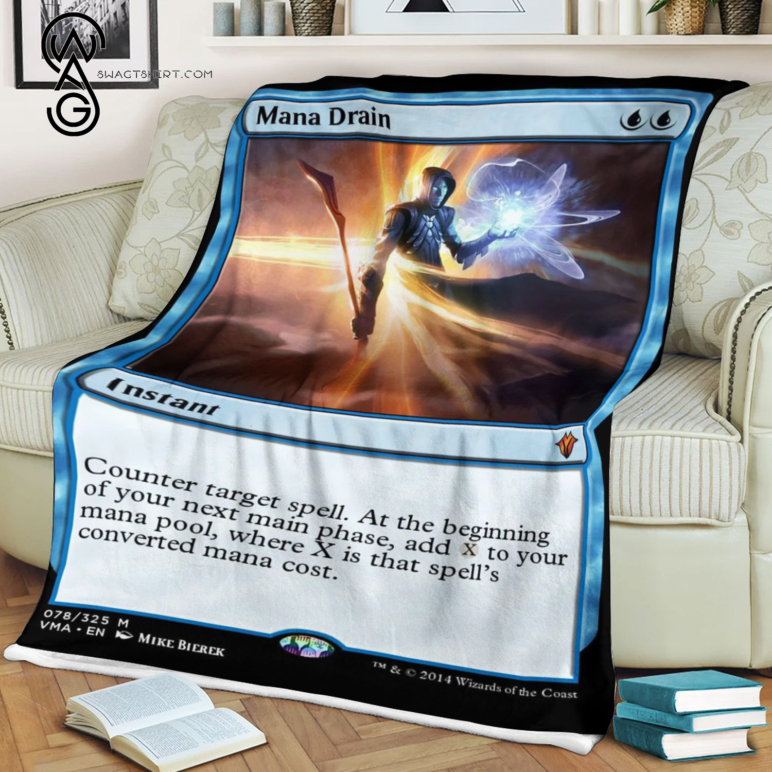 Mana Drain Game Magic The Gathering Blanket Mana Drain Game Magic The Gathering Blanket