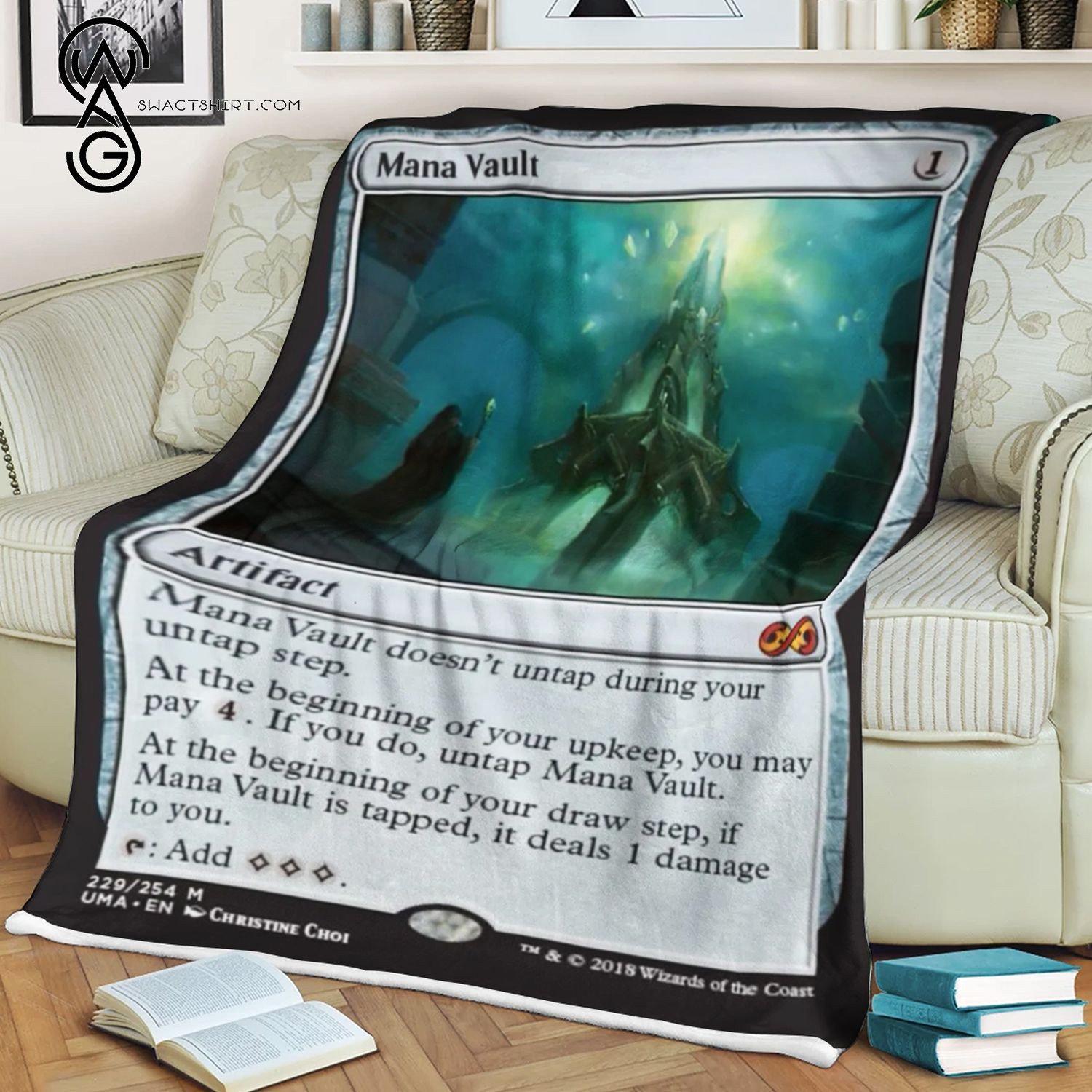 Mana Vault Game Magic The Gathering Blanket Mana Vault Game Magic The Gathering Blanket