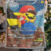 Mario Pikachu Pokemon Fleece Blanket