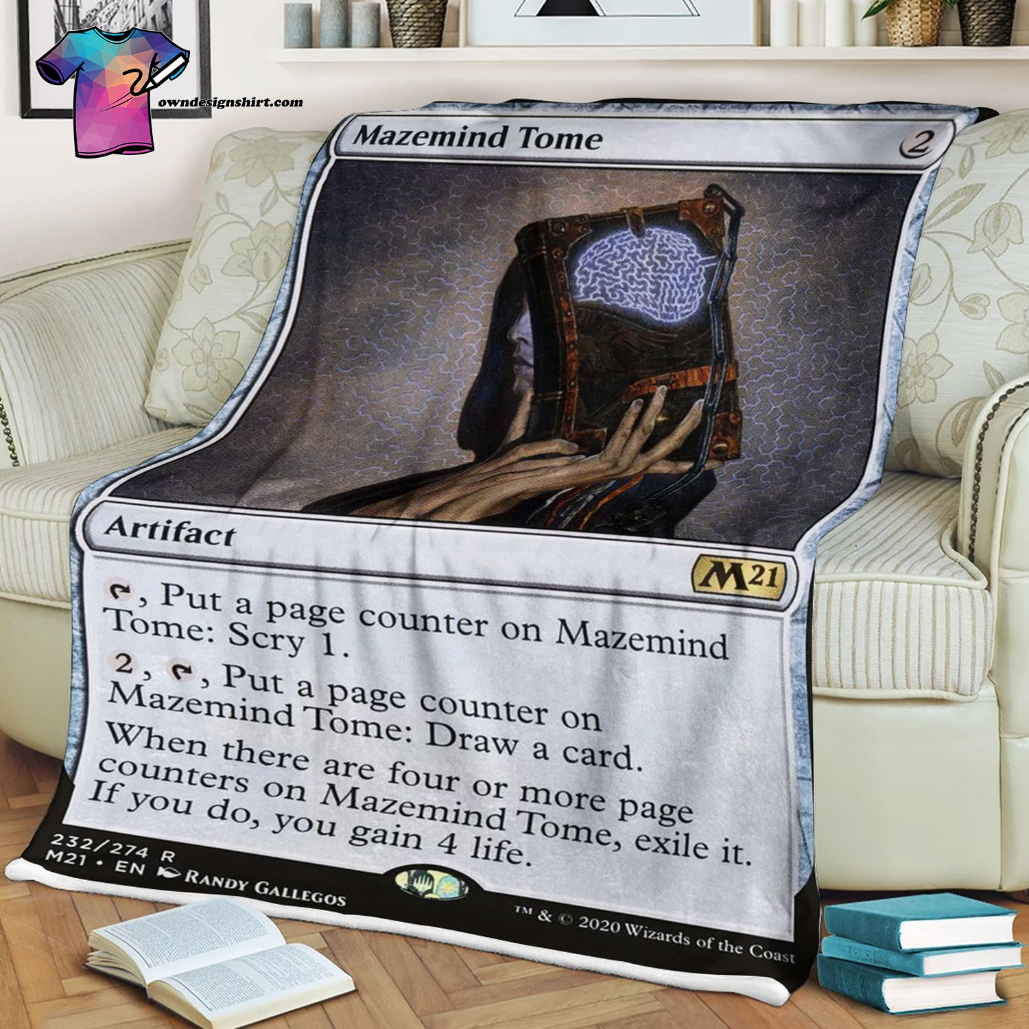 Mazemind Tome Game Magic The Gathering Blanket Mazemind Tome Game Magic The Gathering Blanket