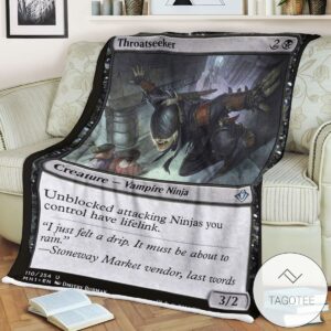 Mh1 110 Throatseeker Mtg Game Magic The Gathering Blanket
