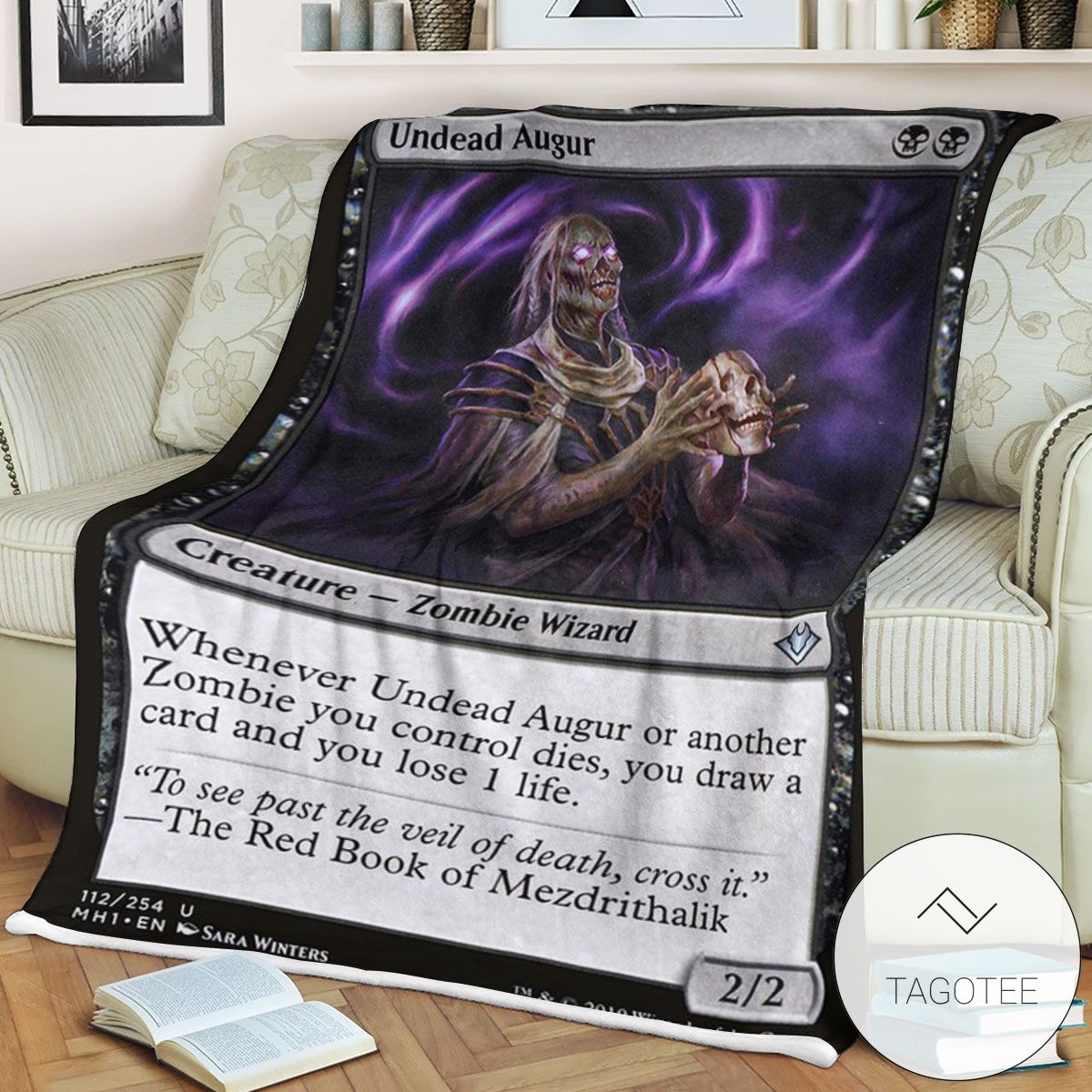 Mh1 112 Undead Augur Mtg Game Magic The Gathering Blanket Mh1 112 Undead Augur Mtg Game Magic The Gathering Blanket
