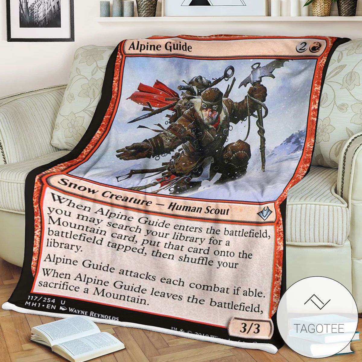 Mh1 117 Alpine Guide Mtg Game Magic The Gathering Blanket Mh1 117 Alpine Guide Mtg Game Magic The Gathering Blanket