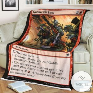 Mh1 131 Goblin War Party Mtg Game Magic The Gathering Blanket