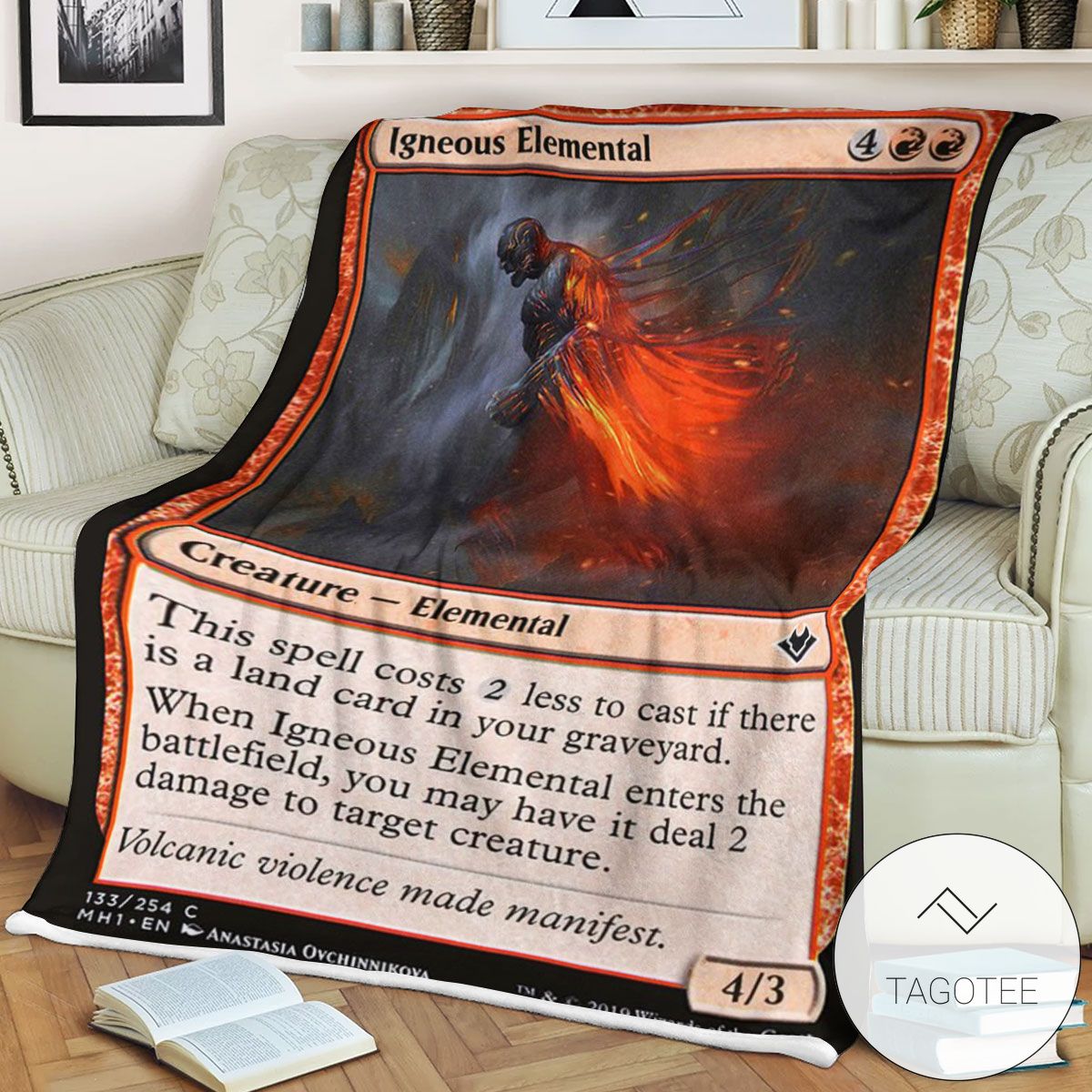 Mh1 133 Igneous Elemental Mtg Game Magic The Gathering Blanket Mh1 133 Igneous Elemental Mtg Game Magic The Gathering Blanket