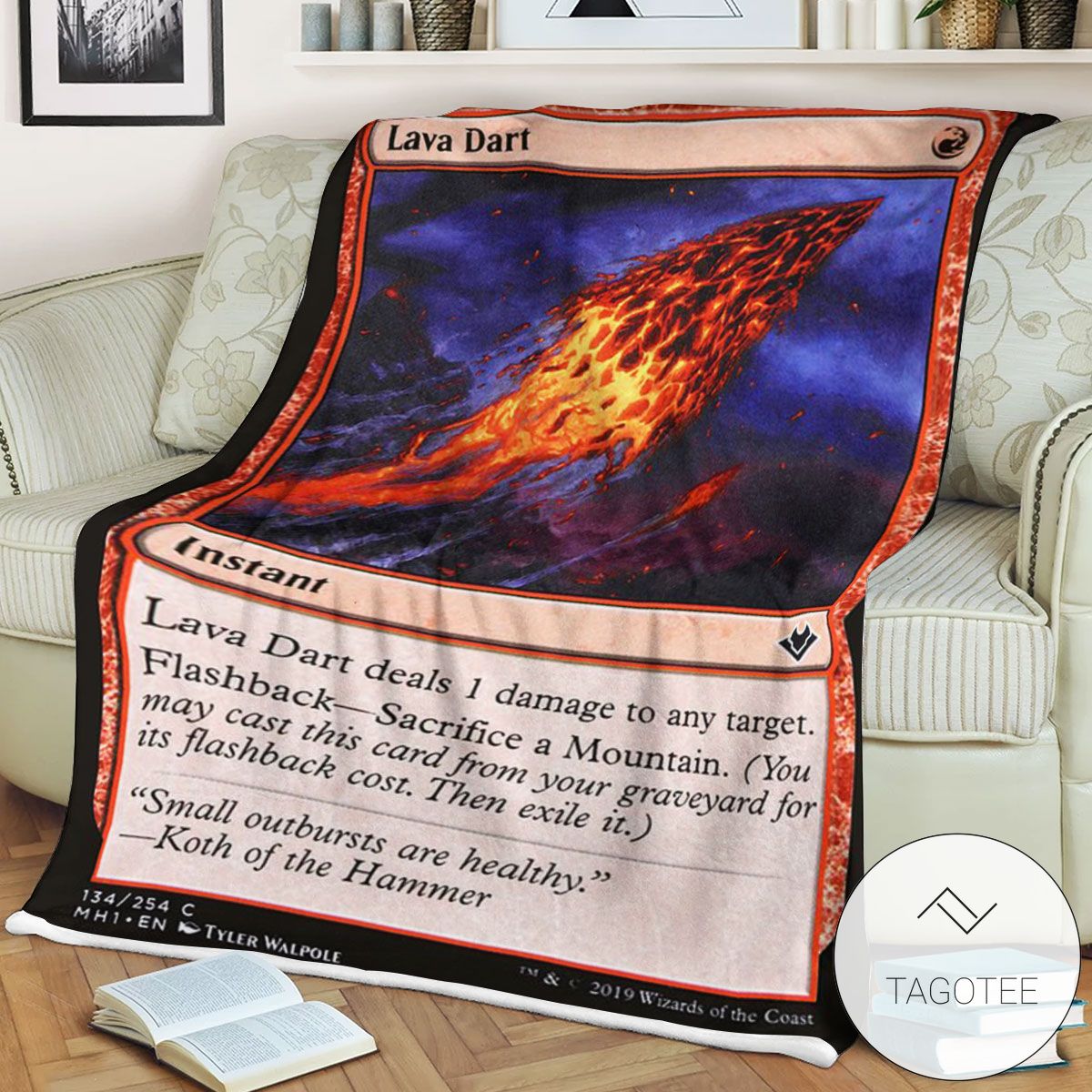 Mh1 134 Lava Dart Mtg Game Magic The Gathering Blanket Mh1 134 Lava Dart Mtg Game Magic The Gathering Blanket