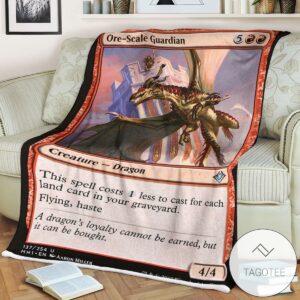 Mh1 137 Ore Scale Guardian Mtg Game Magic The Gathering Blanket