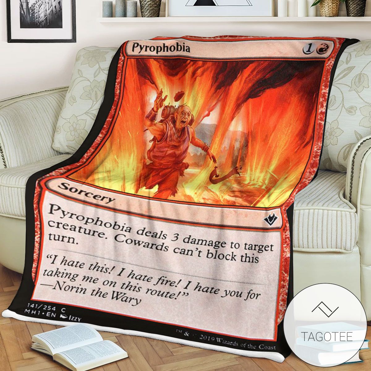 Mh1 141 Pyrophobia Mtg Game Magic The Gathering Blanket Mh1 141 Pyrophobia Mtg Game Magic The Gathering Blanket