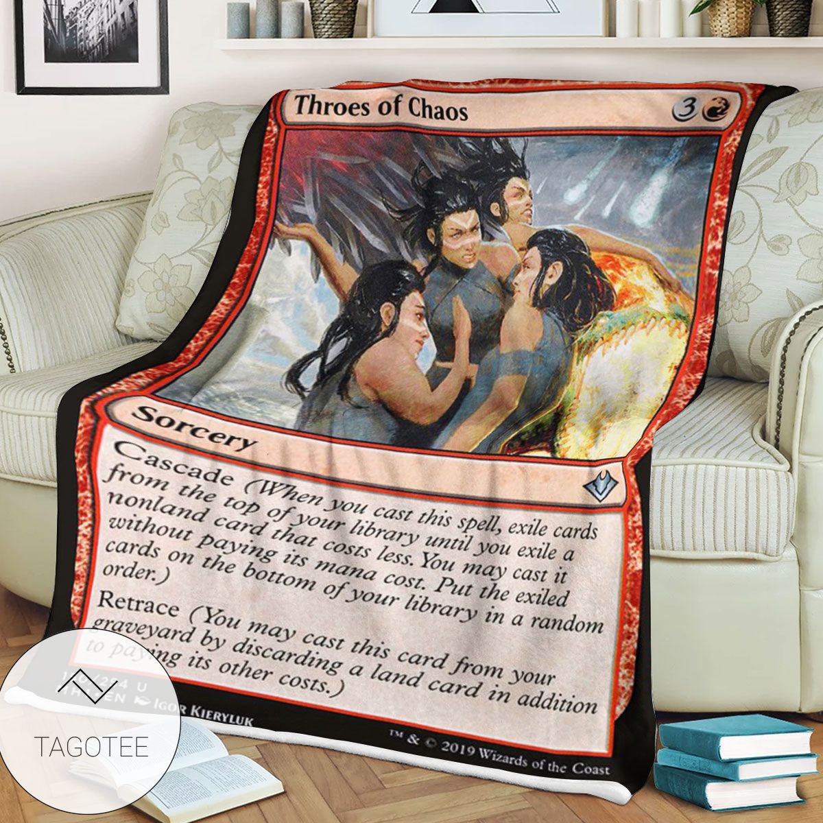 Mh1 150 Throes Of Chaos Game Mtg Magic The Gathering Blanket Mh1 150 Throes Of Chaos Game Mtg Magic The Gathering Blanket