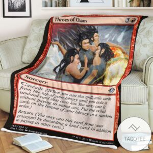 Mh1 150 Throes Of Chaos Mtg Game Magic The Gathering Blanket