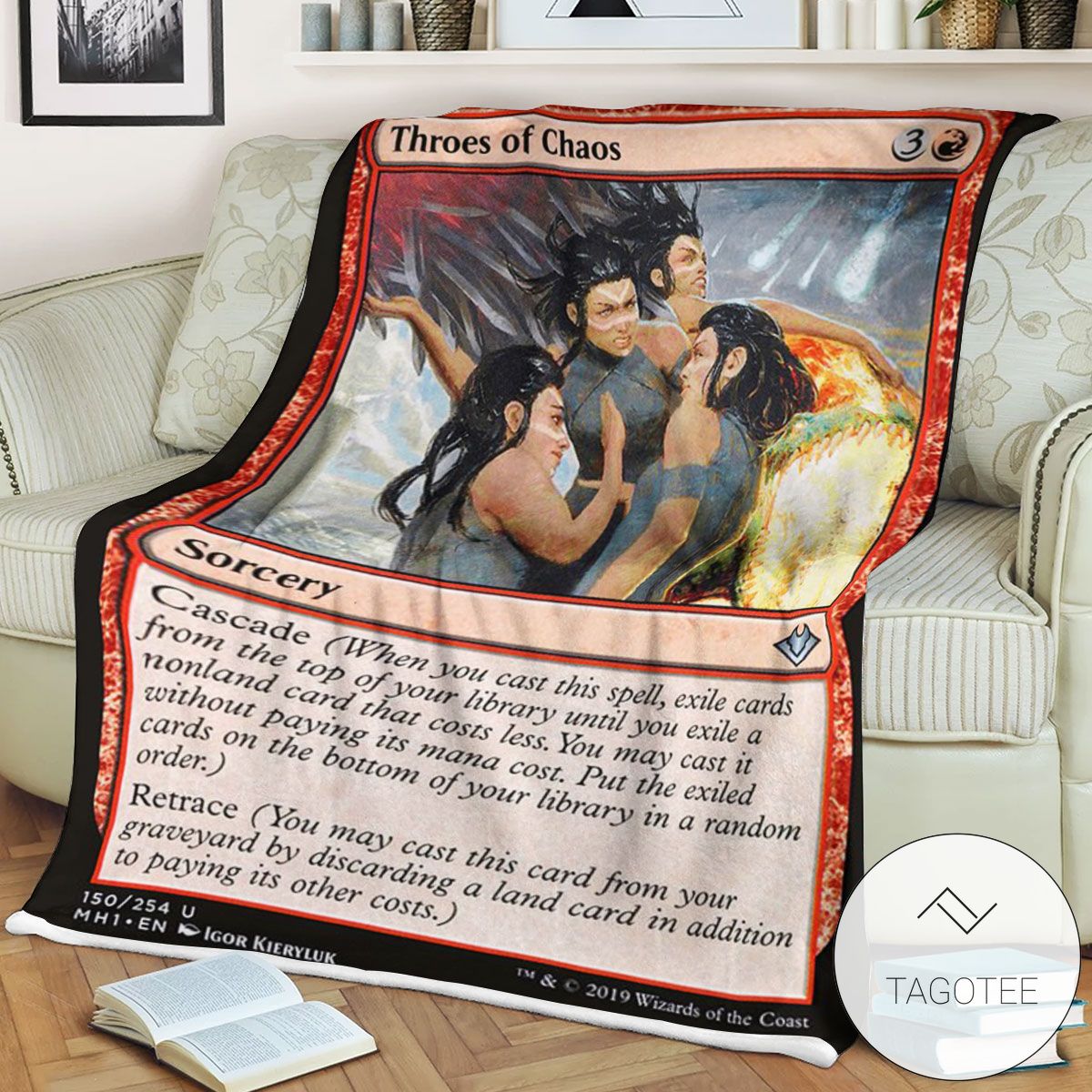 Mh1 150 Throes Of Chaos Mtg Game Magic The Gathering Blanket Mh1 150 Throes Of Chaos Mtg Game Magic The Gathering Blanket