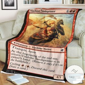 Mh1 153 Viashino Sandsprinter Mtg Game Magic The Gathering Blanket