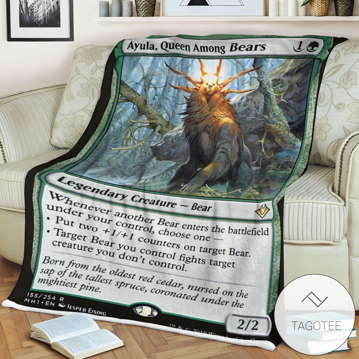 Mh1 155 Ayula Queen Among Bears Mtg Game Magic The Gathering Blanket Mh1 155 Ayula Queen Among Bears Mtg Game Magic The Gathering Blanket