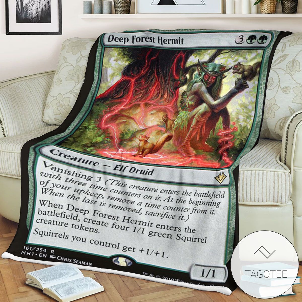 Mh1 161 Deep Forest Hermit Mtg Game Magic The Gathering Blanket Mh1 161 Deep Forest Hermit Mtg Game Magic The Gathering Blanket