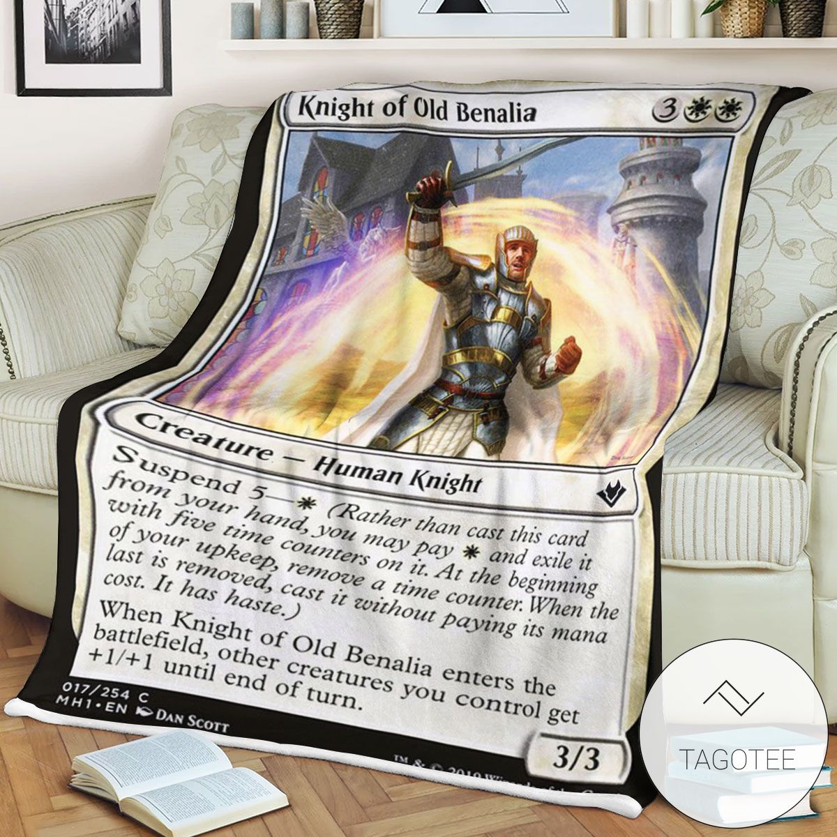 Mh1 17 Knight Of Old Benalia Mtg Game Magic The Gathering Blanket Mh1 17 Knight Of Old Benalia Mtg Game Magic The Gathering Blanket