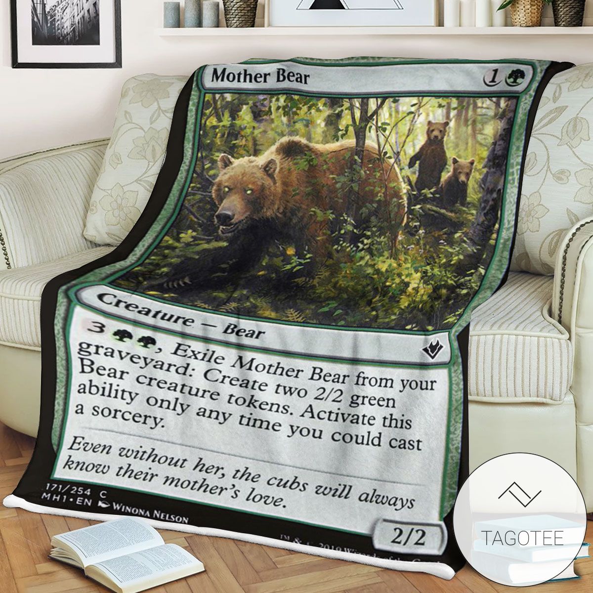 Mh1 171 Mother Bear Mtg Game Magic The Gathering Blanket Mh1 171 Mother Bear Mtg Game Magic The Gathering Blanket
