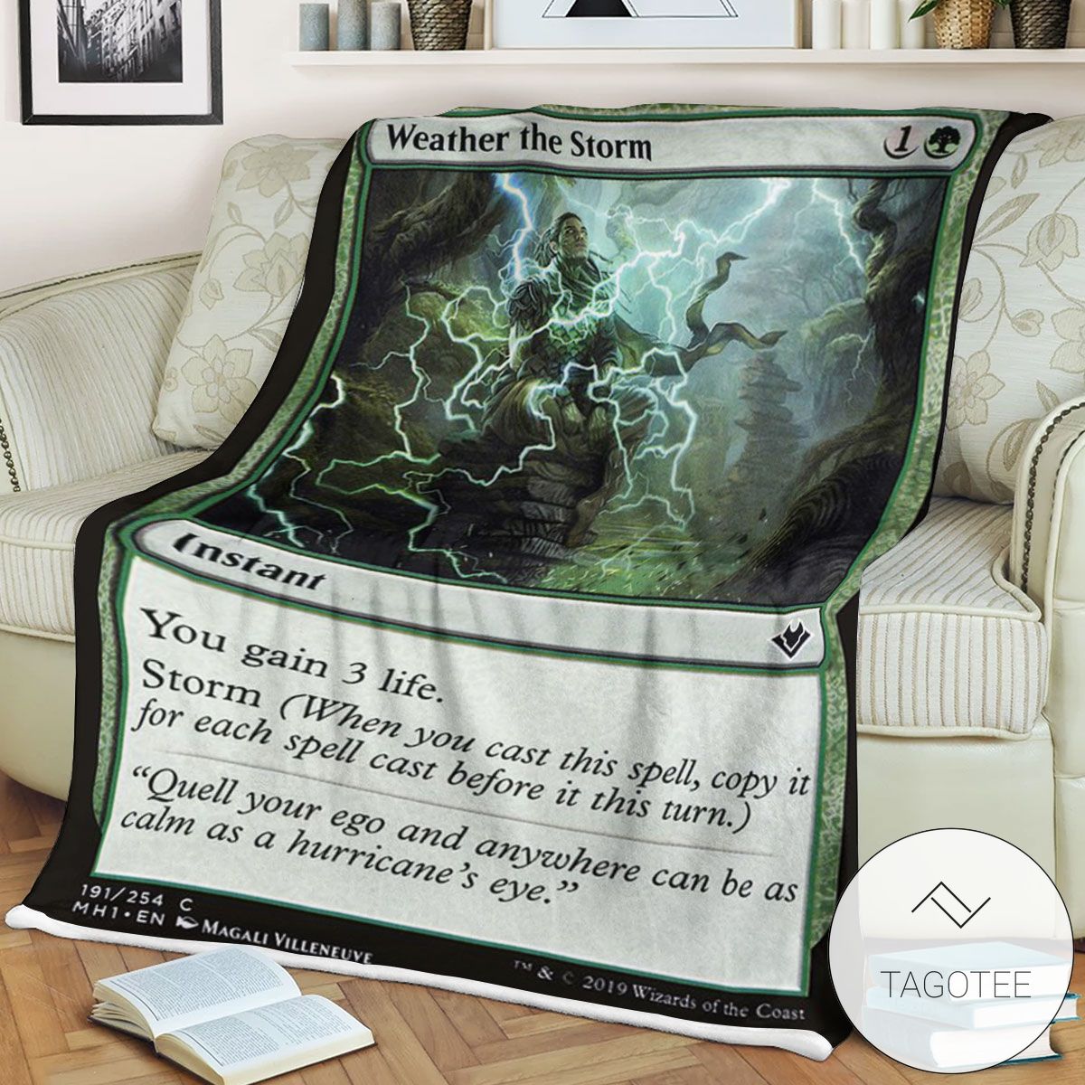 Mh1 191 Weather The Storm Mtg Game Magic The Gathering Blanket Mh1 191 Weather The Storm Mtg Game Magic The Gathering Blanket