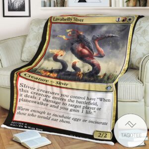 Mh1 207 Lavabelly Sliver Mtg Game Magic The Gathering Blanket