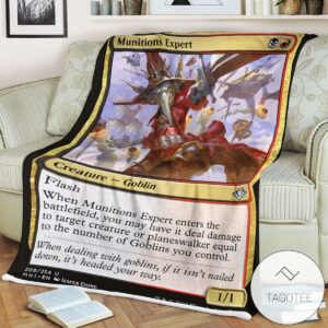 Mh1 209 Munitions Expert Mtg Game Magic The Gathering Blanket