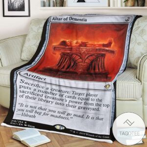 Mh1 218 Altar Of Dementia Mtg Game Magic The Gathering Blanket