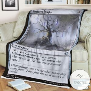 Mh1 221 Birthing Boughs Mtg Game Magic The Gathering Blanket