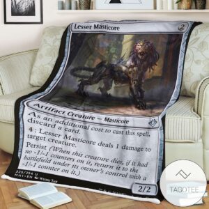 Mh1 225 Lesser Masticore Mtg Game Magic The Gathering Blanket