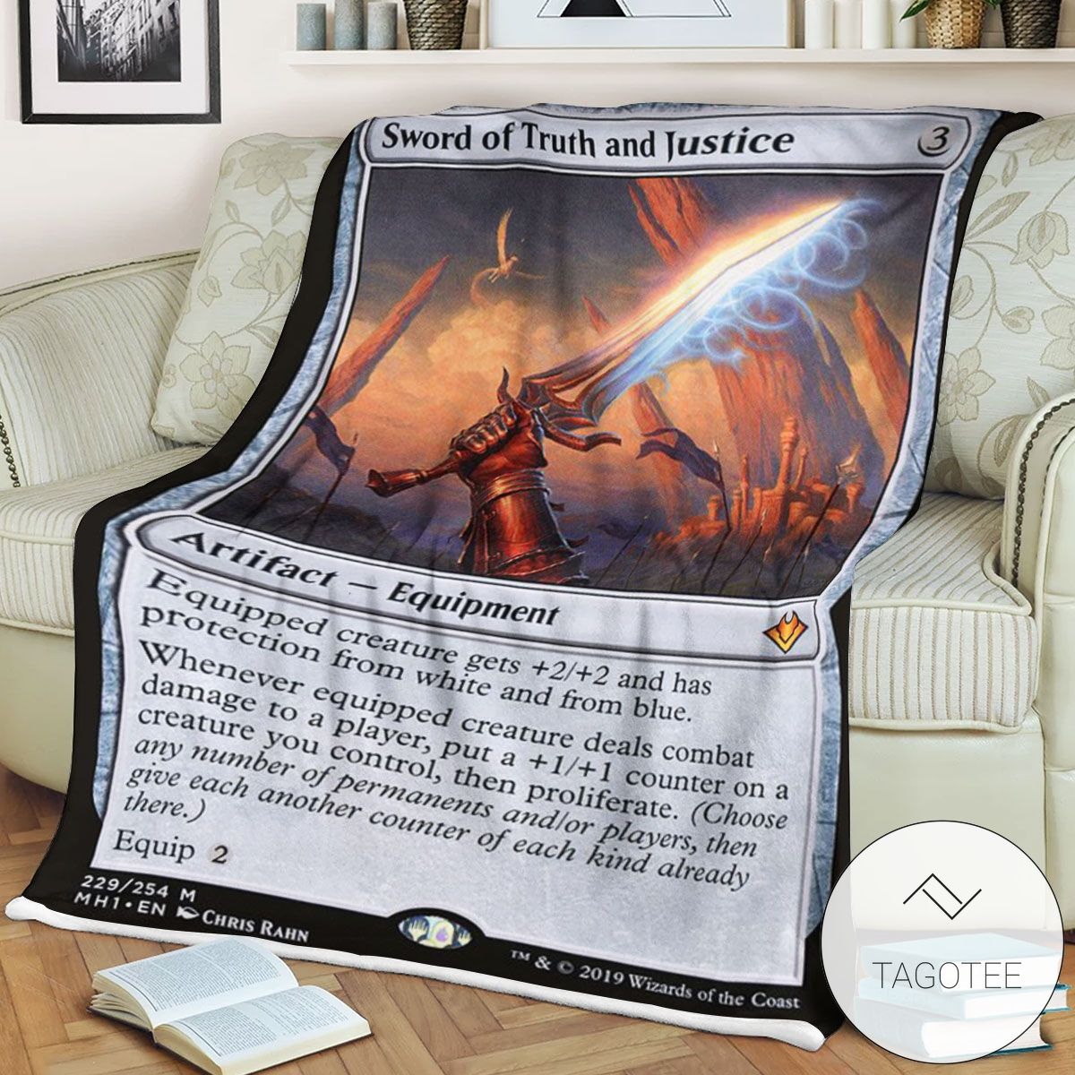Mh1 229 Sword Of Truth And Justice Mtg Game Magic The Gathering Blanket Mh1 229 Sword Of Truth And Justice Mtg Game Magic The Gathering Blanket