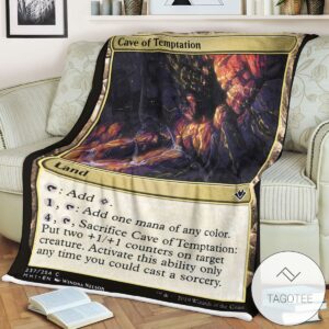 Mh1 237 Cave Of Temptation Mtg Game Magic The Gathering Blanket