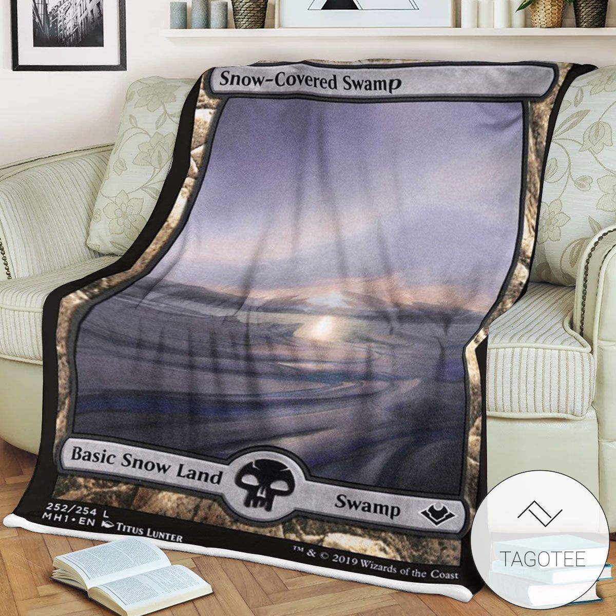 Mh1 252 Snow Covered Swamp Mtg Game Magic The Gathering Blanket Mh1 252 Snow Covered Swamp Mtg Game Magic The Gathering Blanket