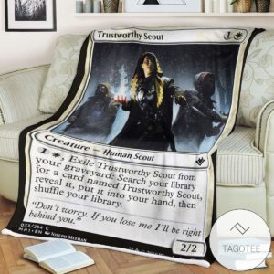 Mh1 33 Trustworthy Scout Mtg Game Magic The Gathering Blanket