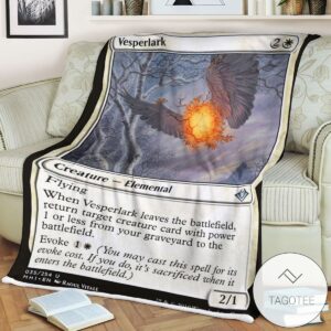 Mh1 35 Vesperlark Mtg Game Magic The Gathering Blanket