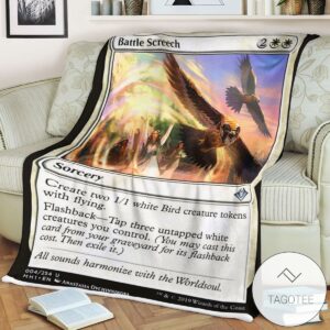 Mh1 4 Battle Screech Mtg Game Magic The Gathering Blanket