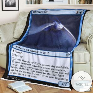 Mh1 42 Blizzard Strix Mtg Game Magic The Gathering Blanket