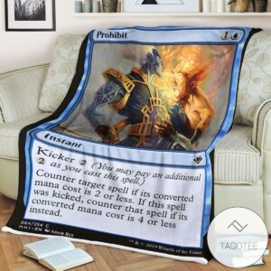 Mh1 64 Prohibit Mtg Game Magic The Gathering Blanket