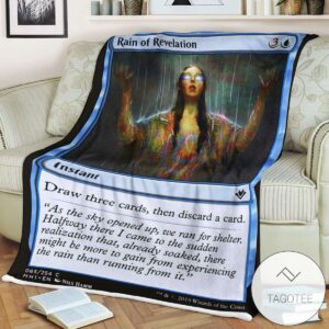 Mh1 65 Rain Of Revelation Mtg Game Magic The Gathering Blanket