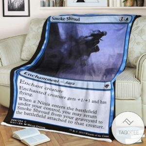 Mh1 69 Smoke Shroud Mtg Game Magic The Gathering Blanket